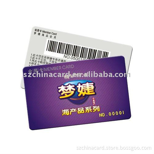 Shenzhen Factory Cheap Plastic PVC Membership Cards